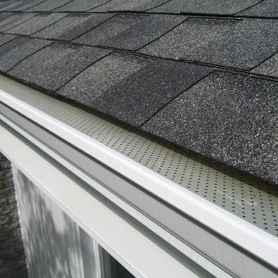 New gutters with gutter guards